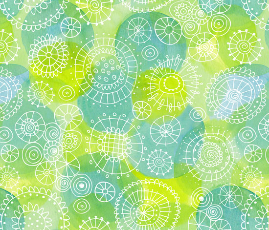 Blooming Waters Fabric Design