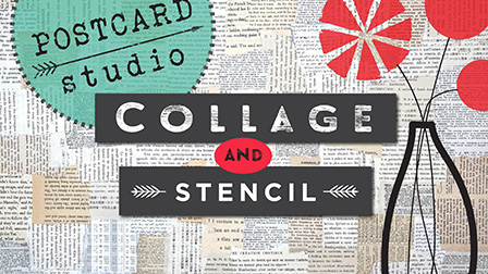 Postcard Studio Collage And Stencil Class Image