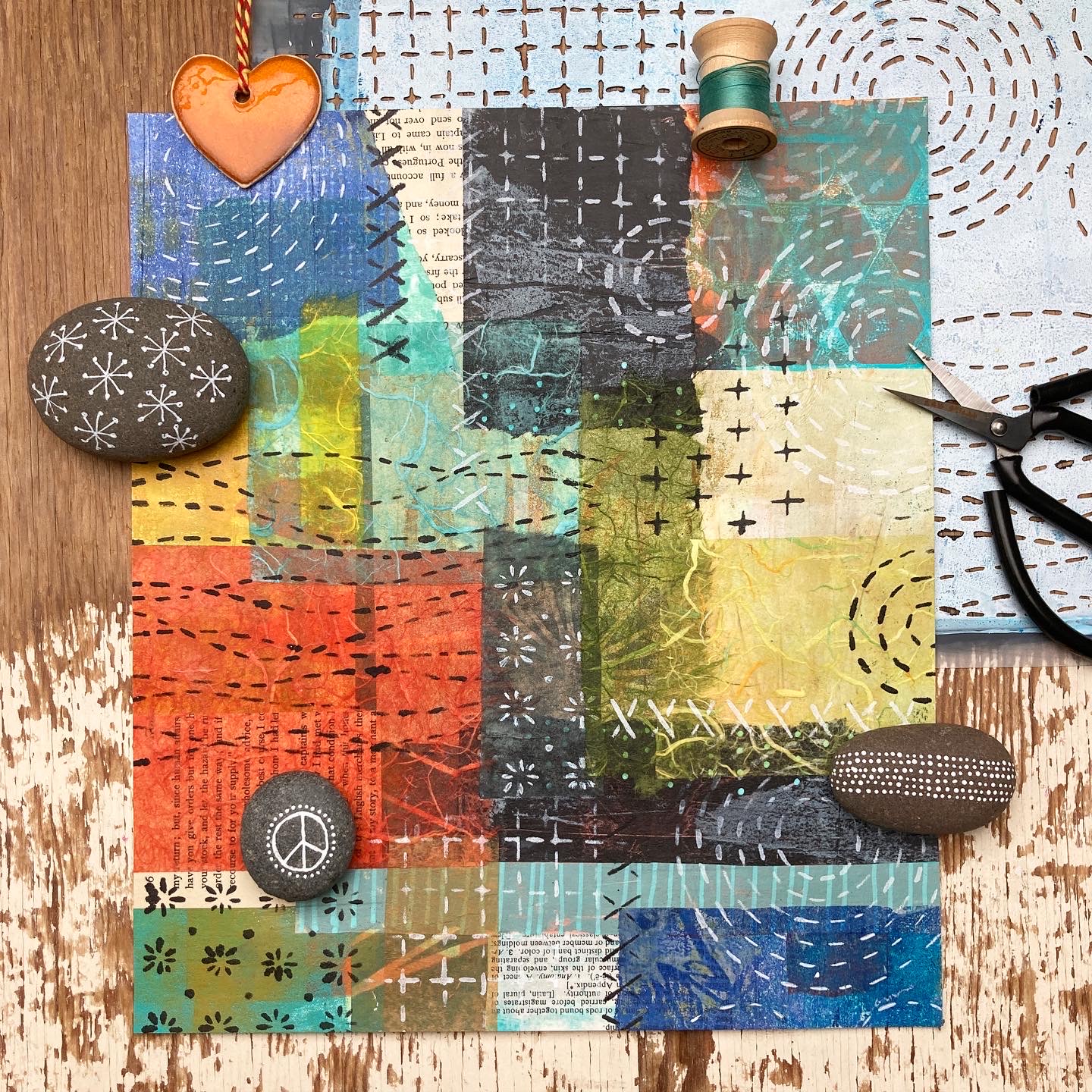 Sashiko Stiches Stencil